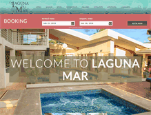 Tablet Screenshot of lagunamarhotel.com